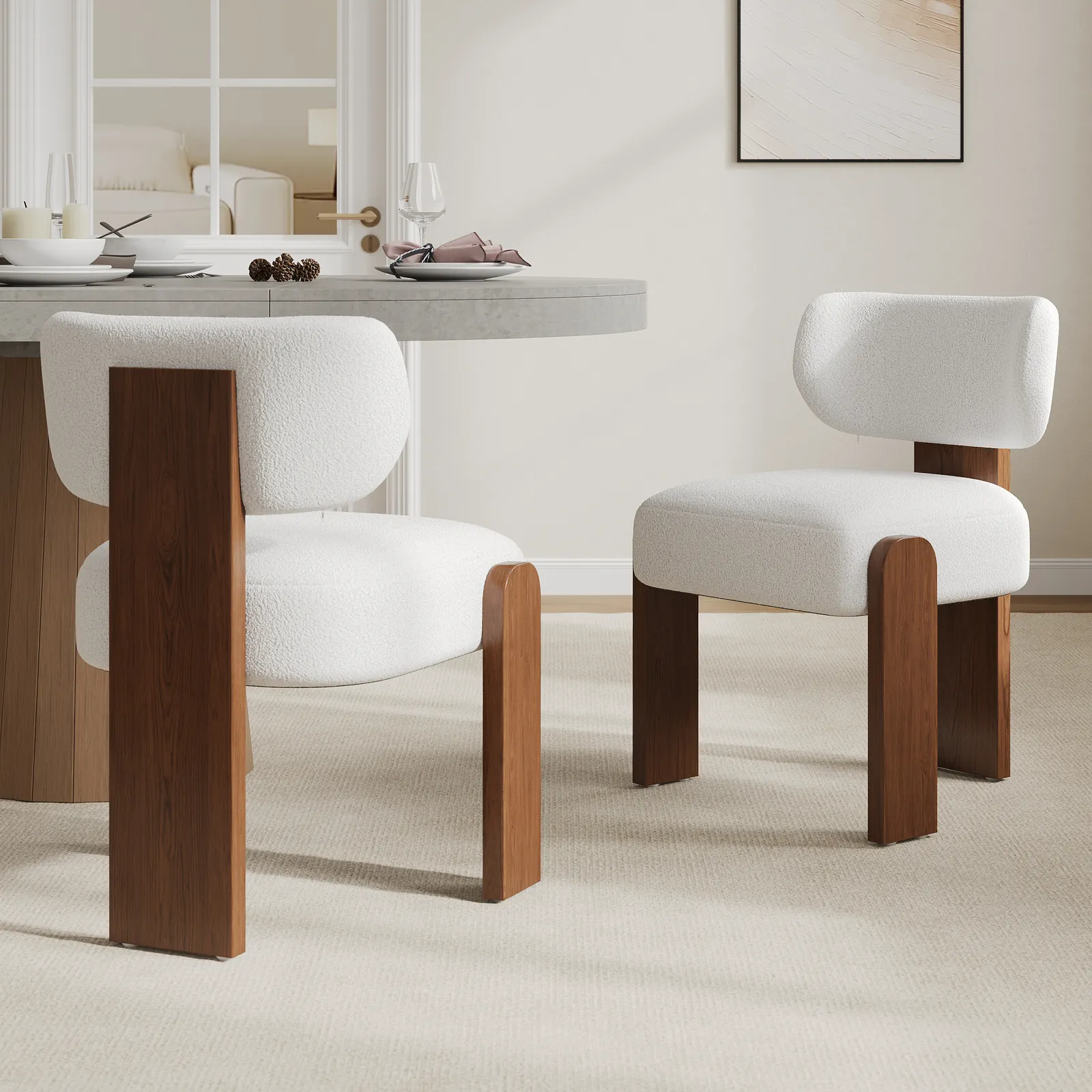 Mid-Century Modern Wood Dining Chairs