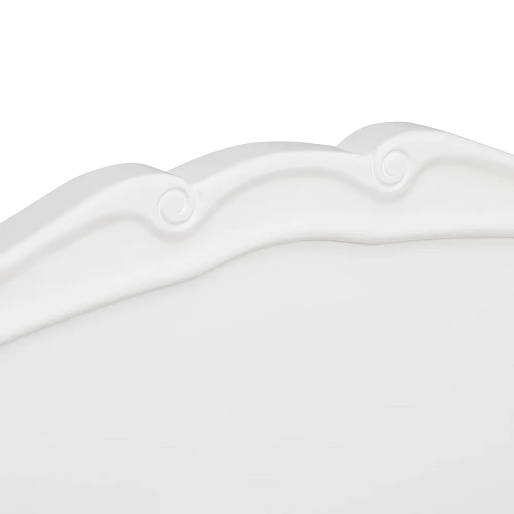 Statement Furniture Juliette French Style 4ft6 Double Bed with Wooden Headboard in White 5