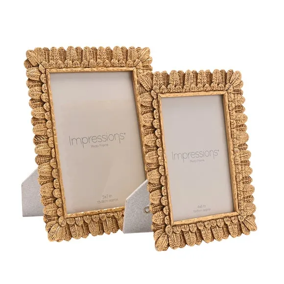 Impressions Rounded Leaf Resin Photo Frame 4