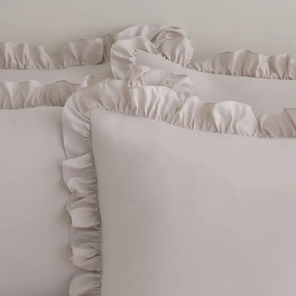 Briona Frilled Edge Duvet Cover & Pillowcase Set 4