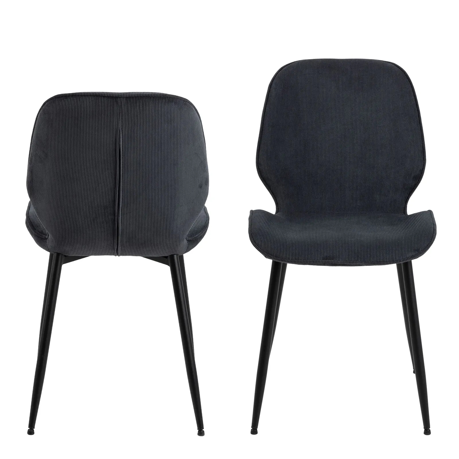 Furniture To Go Femke Dining chair in Anthracite Set of 4 in Grey 2