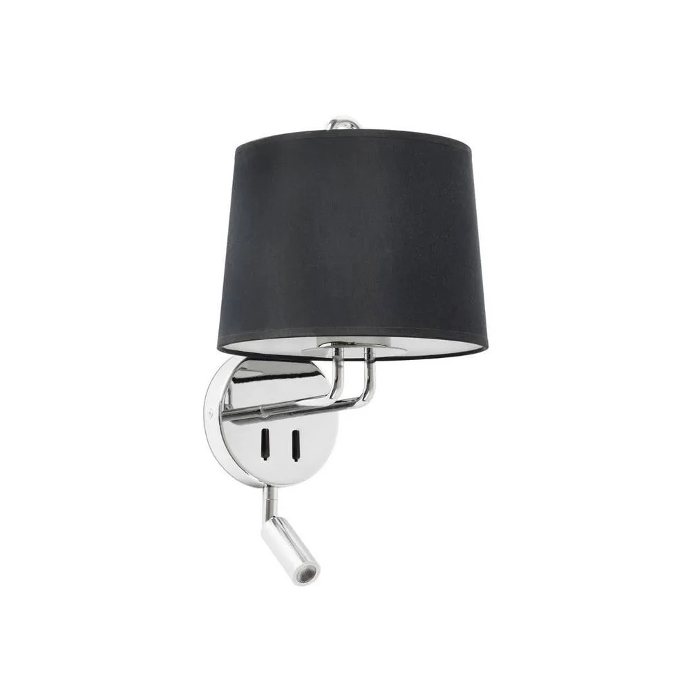 Netlighting Montreal Reading Light Wall Light Chrome E27 2700K