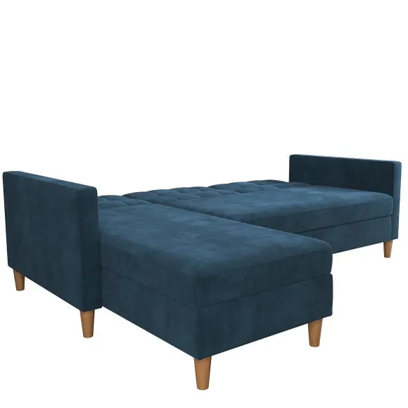 Hartford Chenille Corner Double Sofa Bed 5