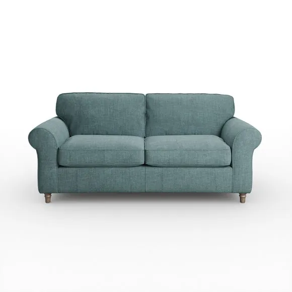 Flori Tonal Plush Chenille 3 Seater Sofa 6