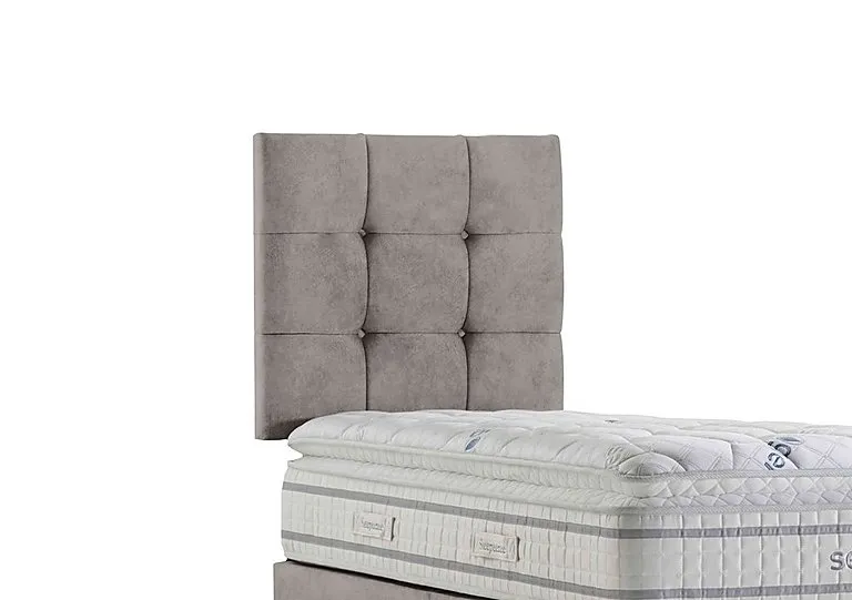 Apex Strutted Headboard - Single - Daytona Silver