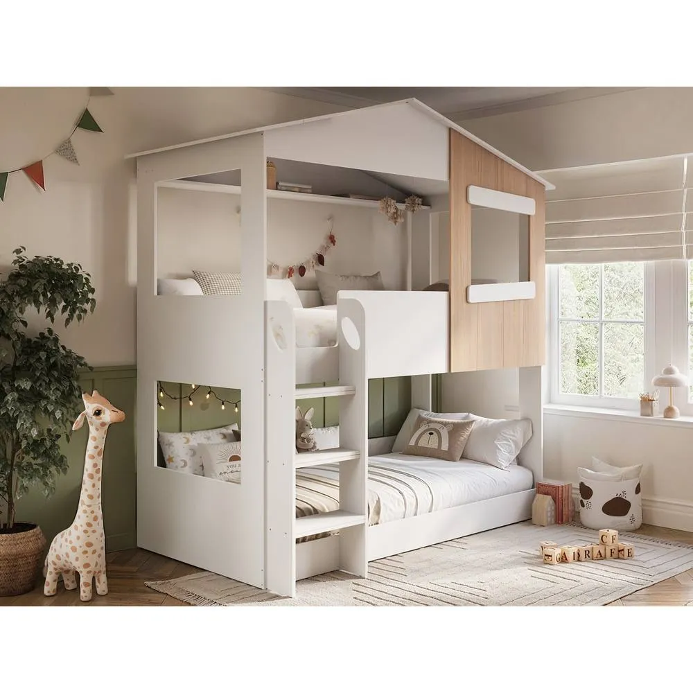 Flair Dreamland House Bunk Bed in White