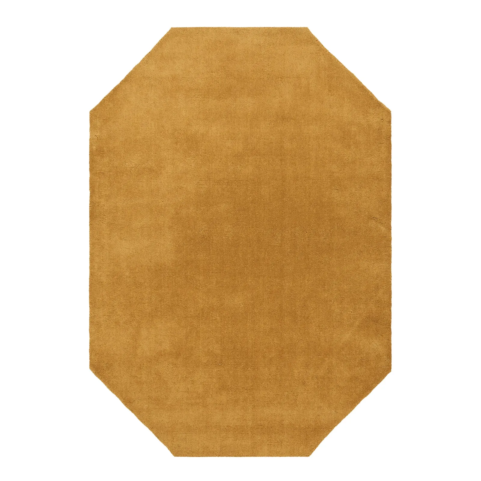 Boston Wool Border Hexagon Rug Ochre