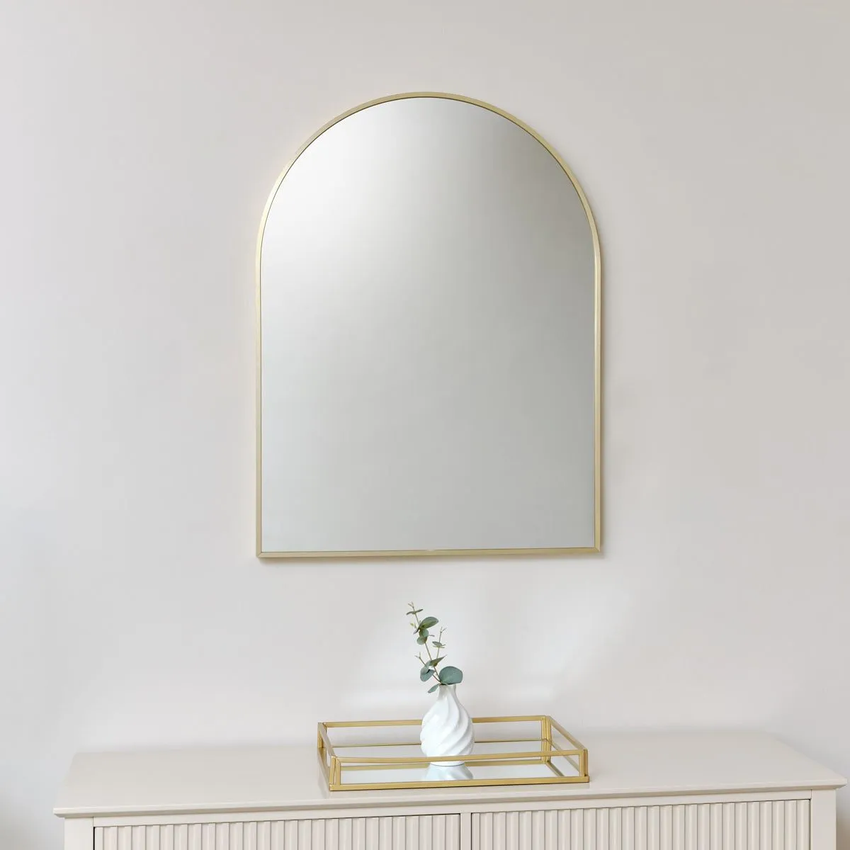 Melody Maison Gold Arched Wall Mirror 80cm X 60cm 6