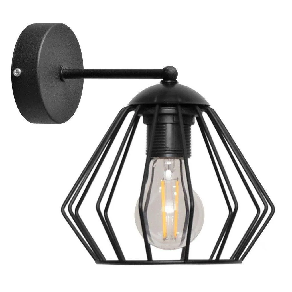 Netlighting Agat Wall Lamp Black 25cm