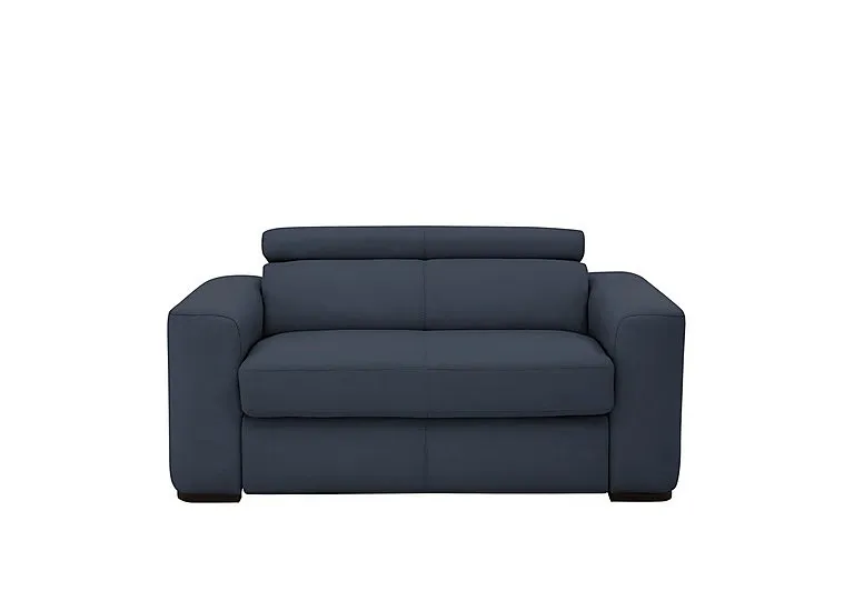 Infinity Large Leather Armchair - BV Ocean Blue