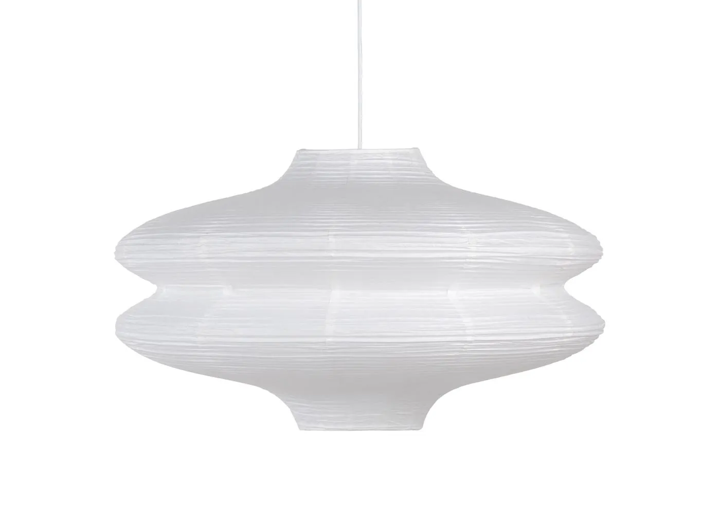 Heal's Carta Rice Paper Easyfit Pendant Light Wide White