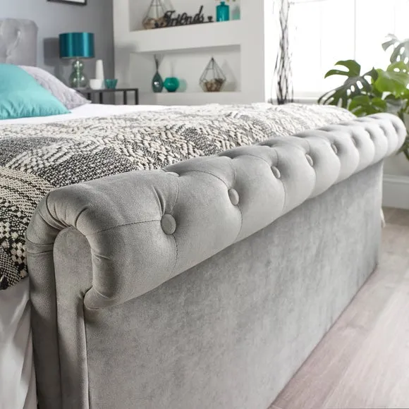 Chesterfield Ottoman Bed Frame, Velvet 6
