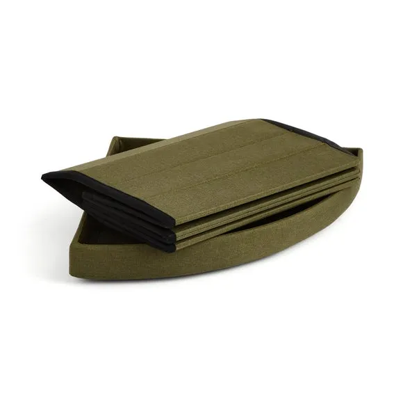 Faux Linen Corner Ottoman 4