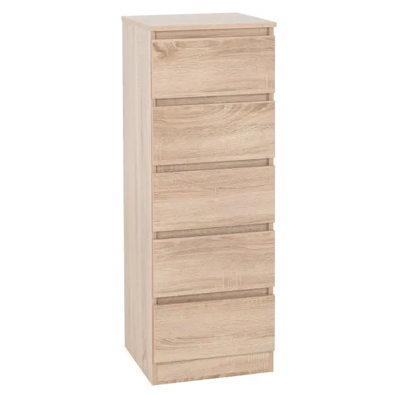 Walker 5 Drawer Narrow Chest 3