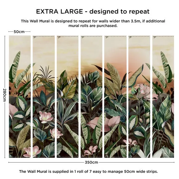 Vintage Jungle Wall Mural 3