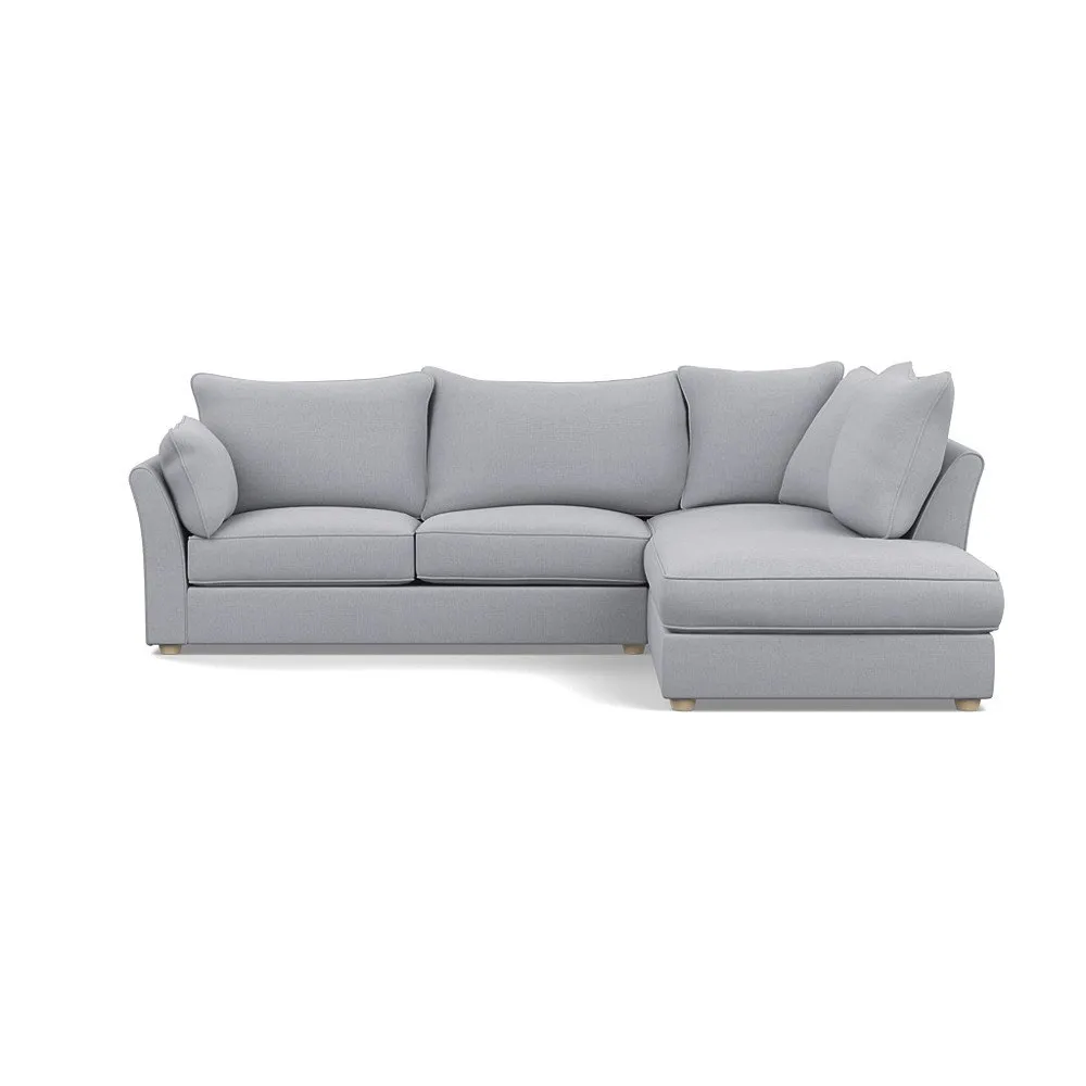 Heal's Tailor Medium Right Hand Facing Corner Sofa Brushed Cotton Pewter