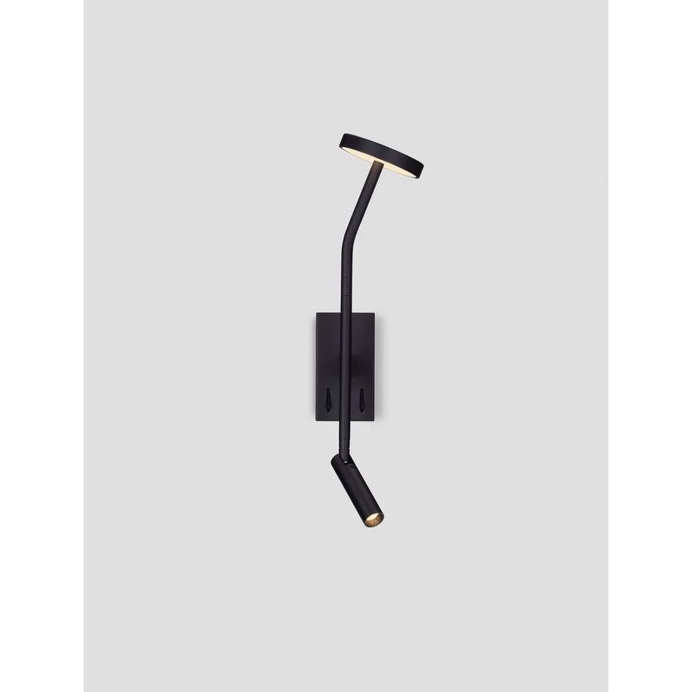 Netlighting Logos Reading Wall Light Sandy Black LED 9W 487lm 3000K 3
