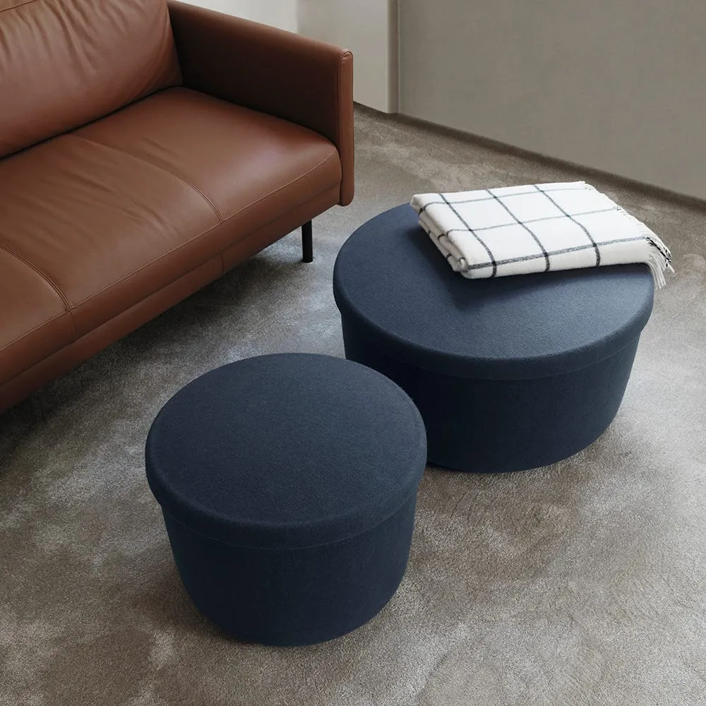 Normann Copenhagen Hide Storage Pouf Large in Sand 4