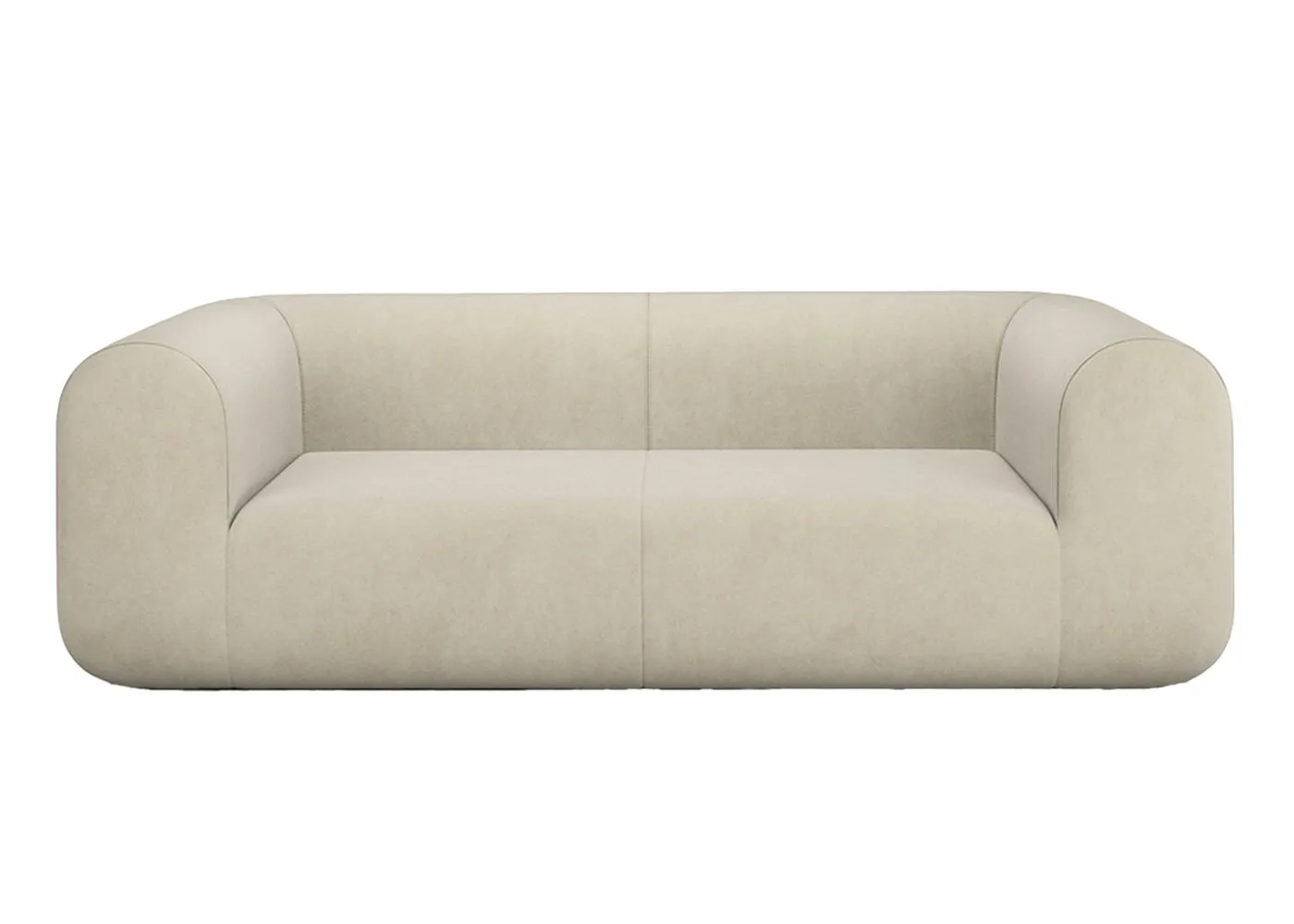 Tom Dixon Plump 2.5 Seater Sofa Config 1 Royal 106 Black Legs 1