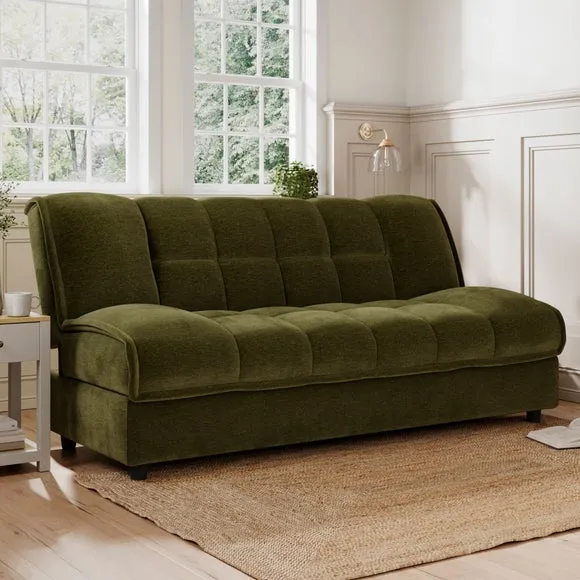Emery Squish Soft Chenille Clic Clac Storage Sofa Bed 3