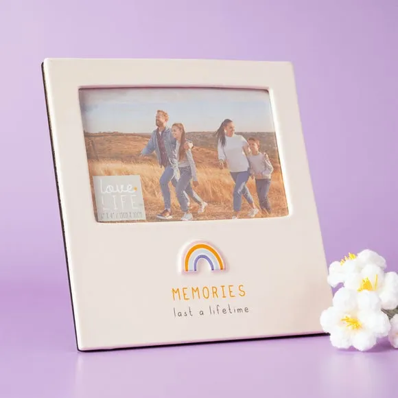 Love Life Memories Ceramic Photo Frame