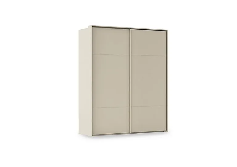 Haven 190cm 2 Door Slider Wardrobe with Décor Doors