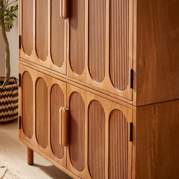 Khari Hideaway Cabinet Desk, Mango Wood 4