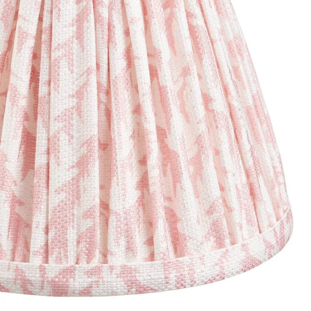 Netlighting Step Fold Wall Light Peach Fabric Leaf Shade 16cm B22 6