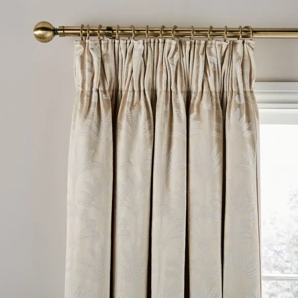 Dorma Luxe Palms Pencil Pleat Blackout Curtains 1