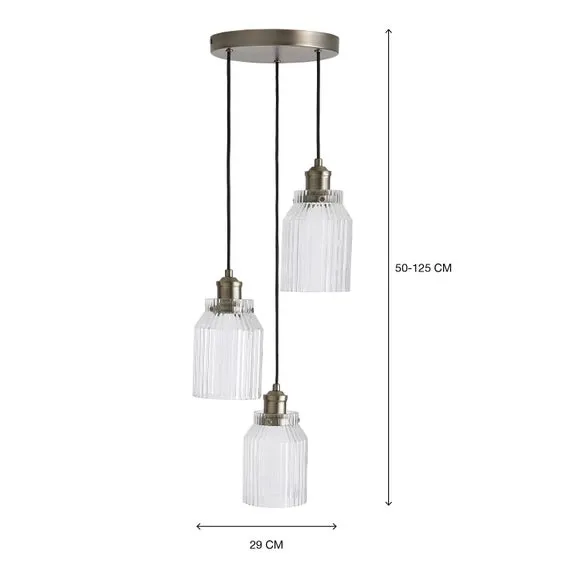 Tobias 3 Light Adjustable Cluster Ceiling Light 6
