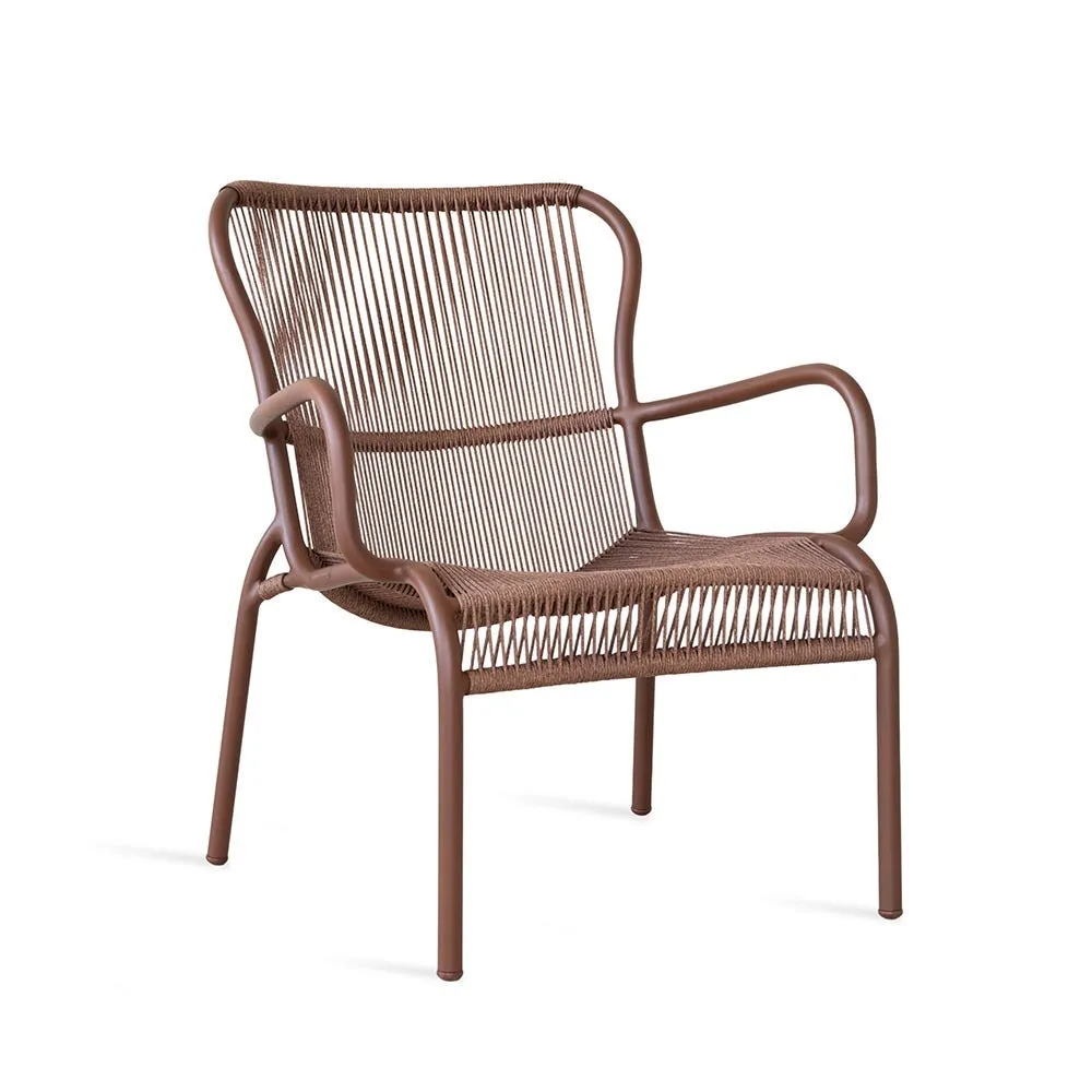 Vincent Sheppard Loop Outdoor Lounge Chair Rust 2