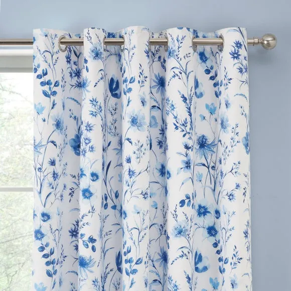 Foxley Ditsy Blackout Eyelet Curtains