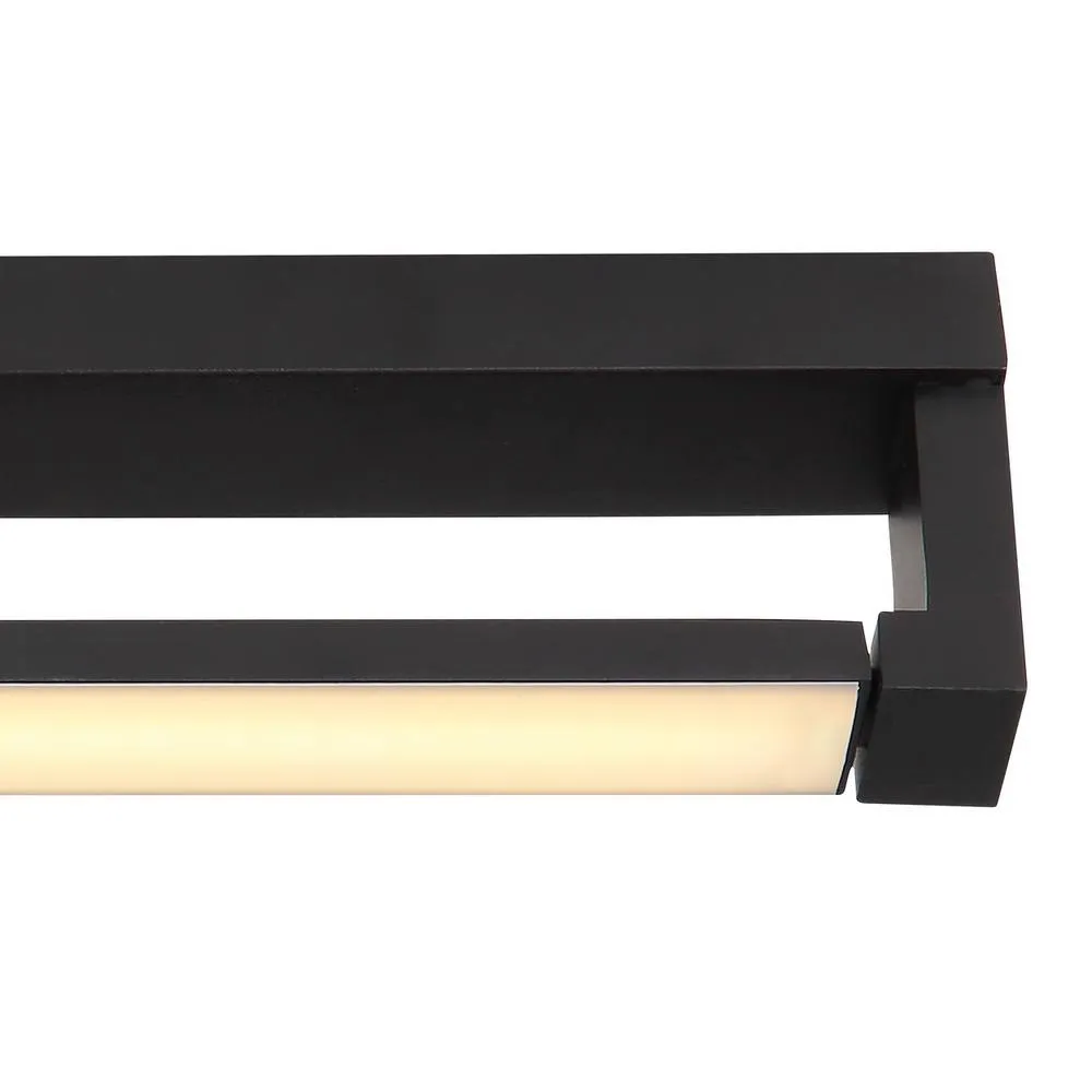 Netlighting Susi Integrated LED Wall Lamp Matt Black IP44 LED 3000K 3