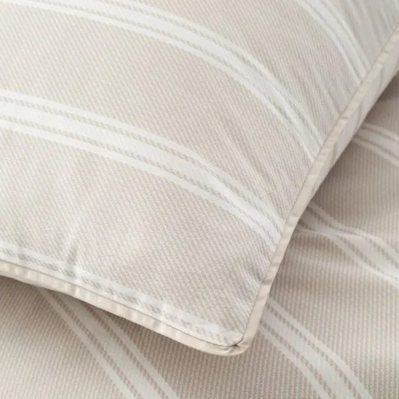 Bianca Ashford Stripe 100% Cotton Reversible Duvet Cover & Pillowcase Set 6