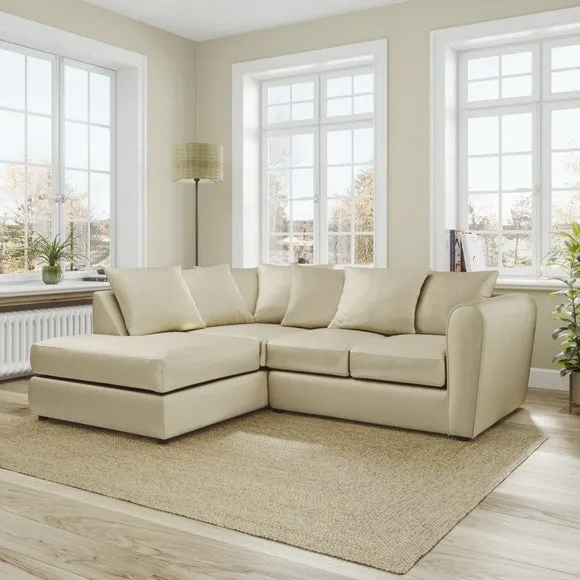 Blake Curved Arm Opulent Velvet Corner Chaise Sofa 1