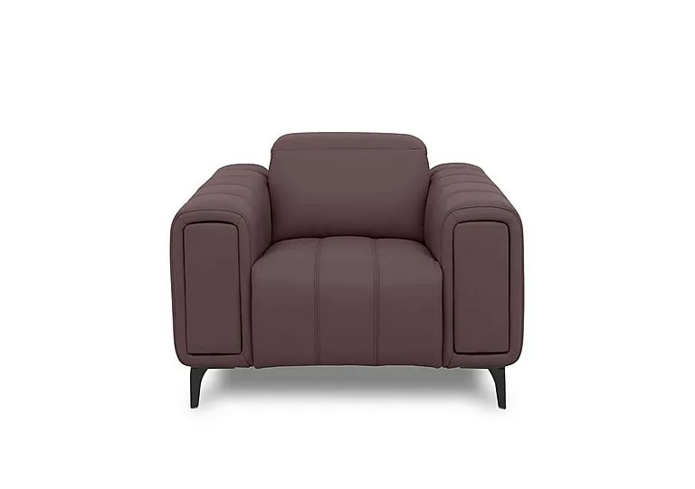 Elphaba Leather Chair with Storage Arms