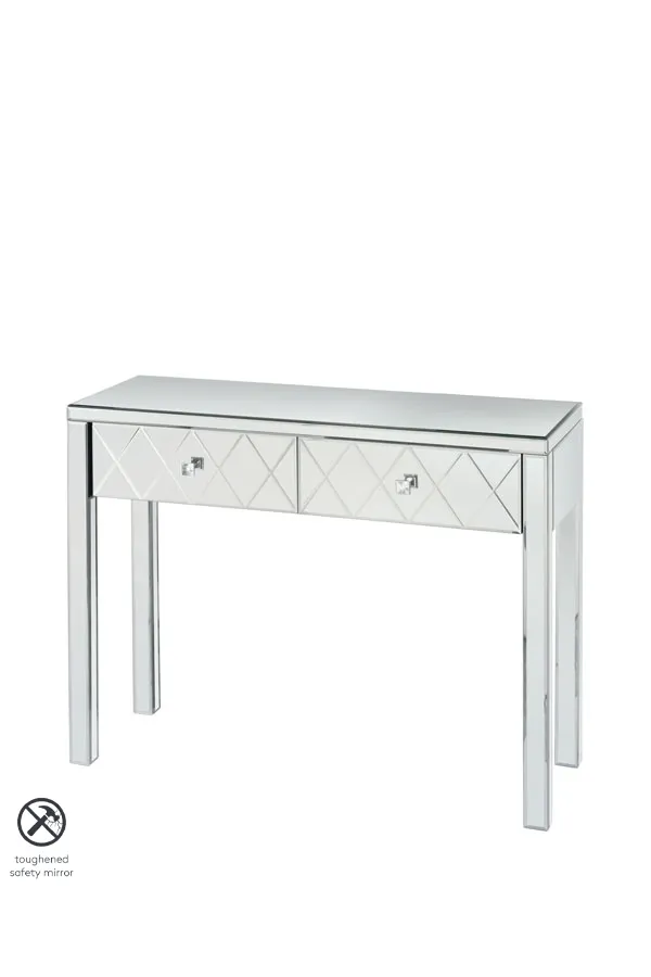 KNIGHTSBRIDGE  Mirrored Dressing Table with 4 legs