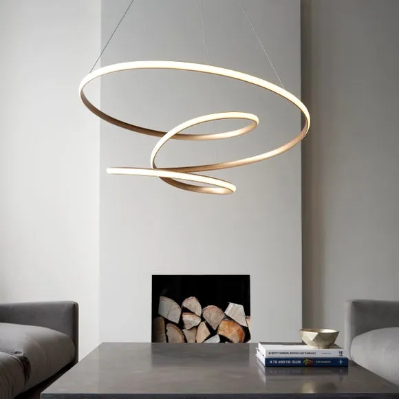 Vogue Tristan Small Spiral Ceiling Light 6