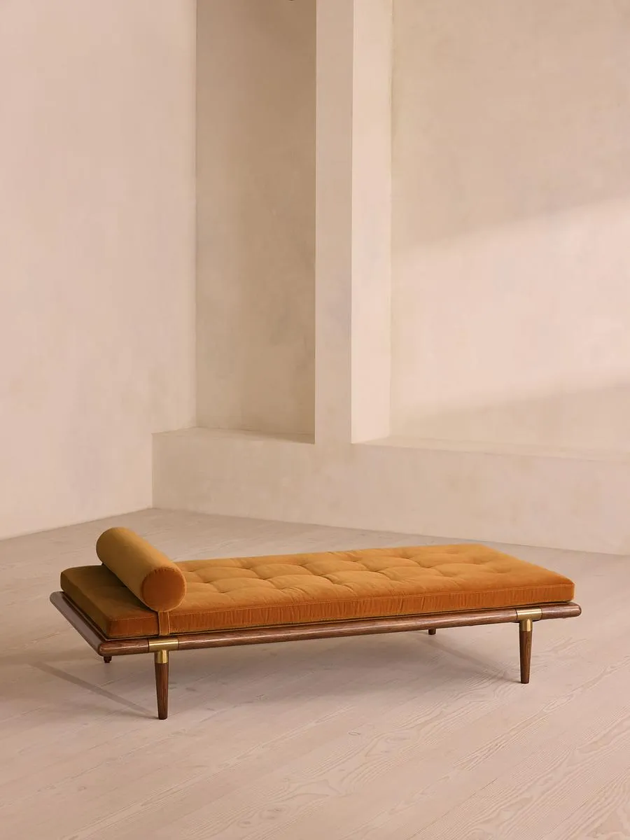 Theodore Daybed, Mustard Velvet