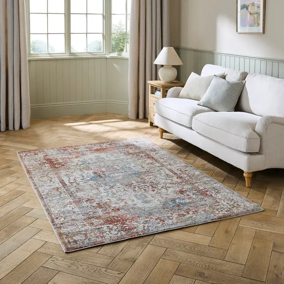 Distressed Look Traditional Rug