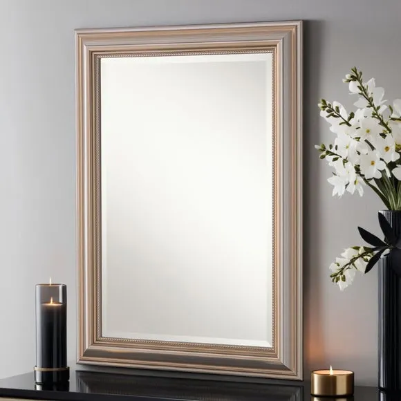 Yearn Beaded Overmantel Wall Mirror 1
