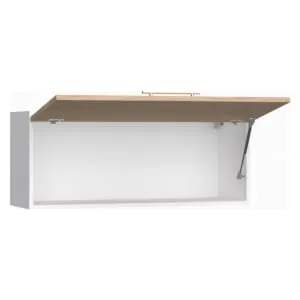 Wickes Orlando Scandi Oak Slab Narrow Wall Unit - 900mm 2