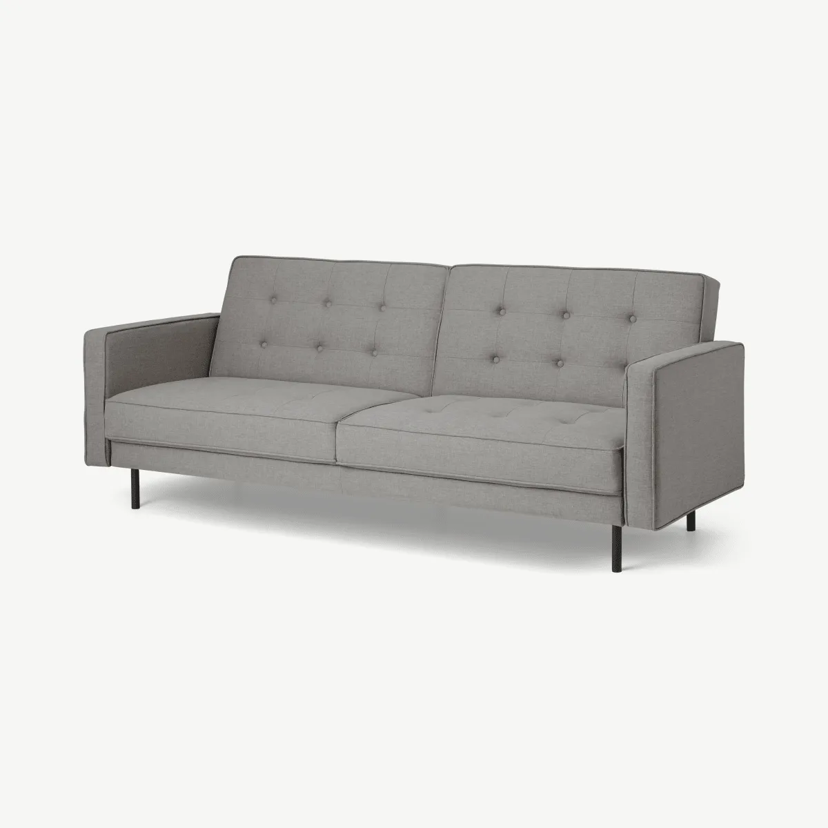 Rosslyn Click Clack Sofa Bed, Cinder Grey Weave