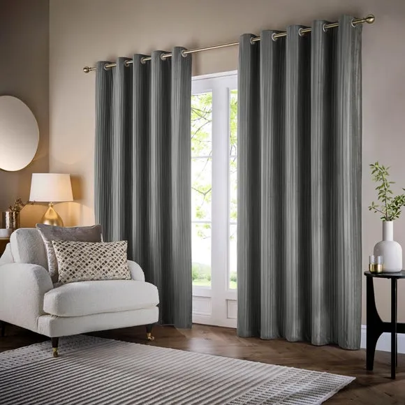 Paoletti Corinthian Eyelet Curtains 2