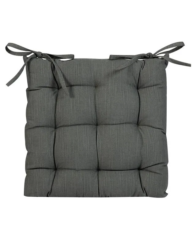 Dibor Vintage Style Plain Blue Indoor Outdoor Chair Seat Pad Garden Cushion L40cm x W40cm