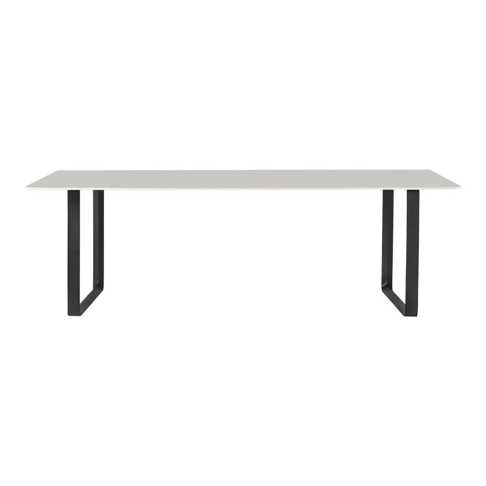 Muuto 70/70 Table 225 x 90cm in Grey with Black Legs 2
