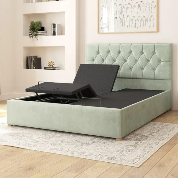 Olivier Plush Velvet Adjustable Bed 3
