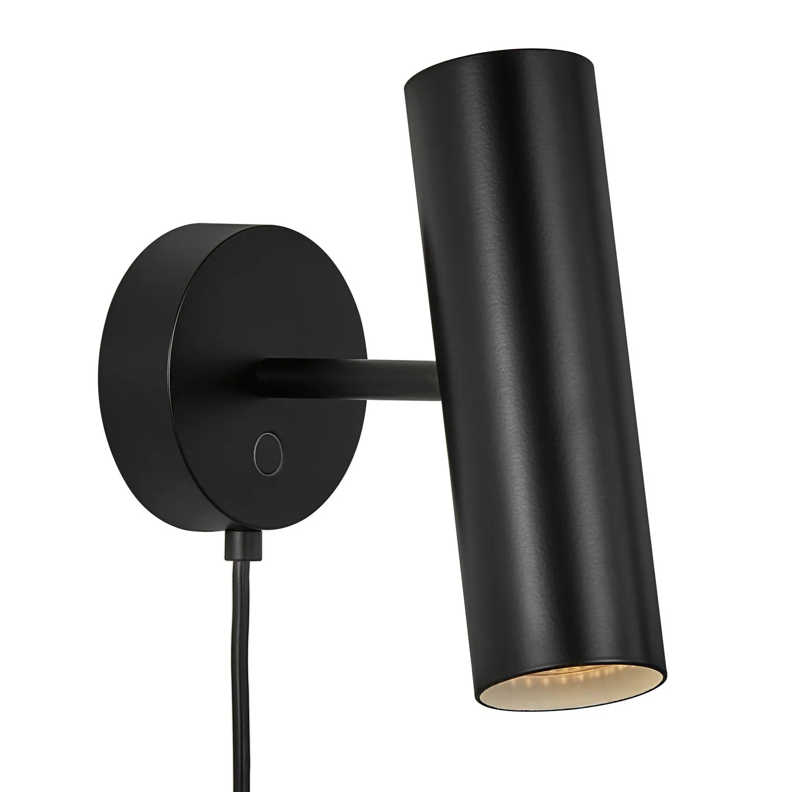 Nordlux Mib Wall Light Black Metal Bedroom GU10 Switch Plug In/Mains