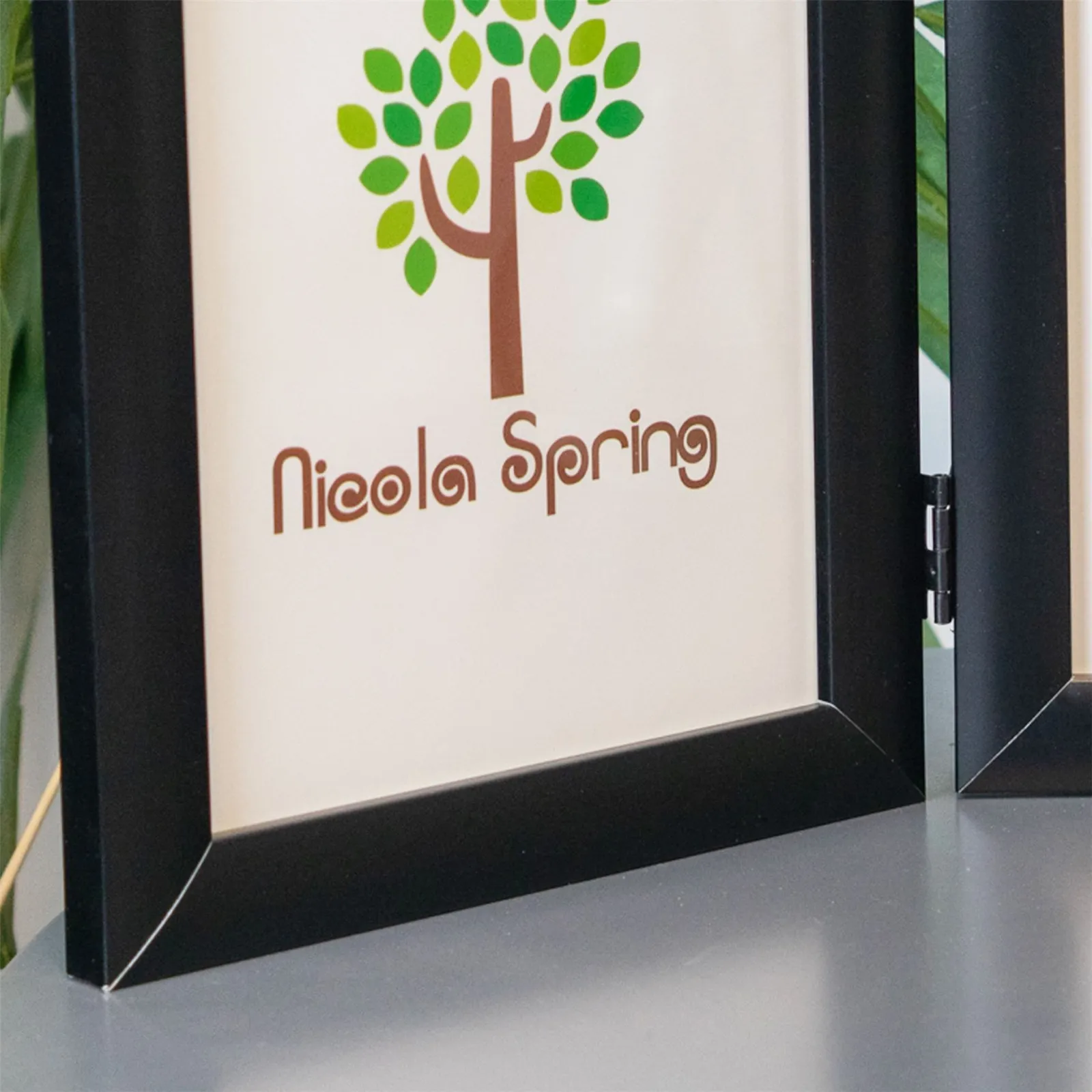 Nicola Spring Folding 2 Photo Frame - 5 x 7" - Black 5