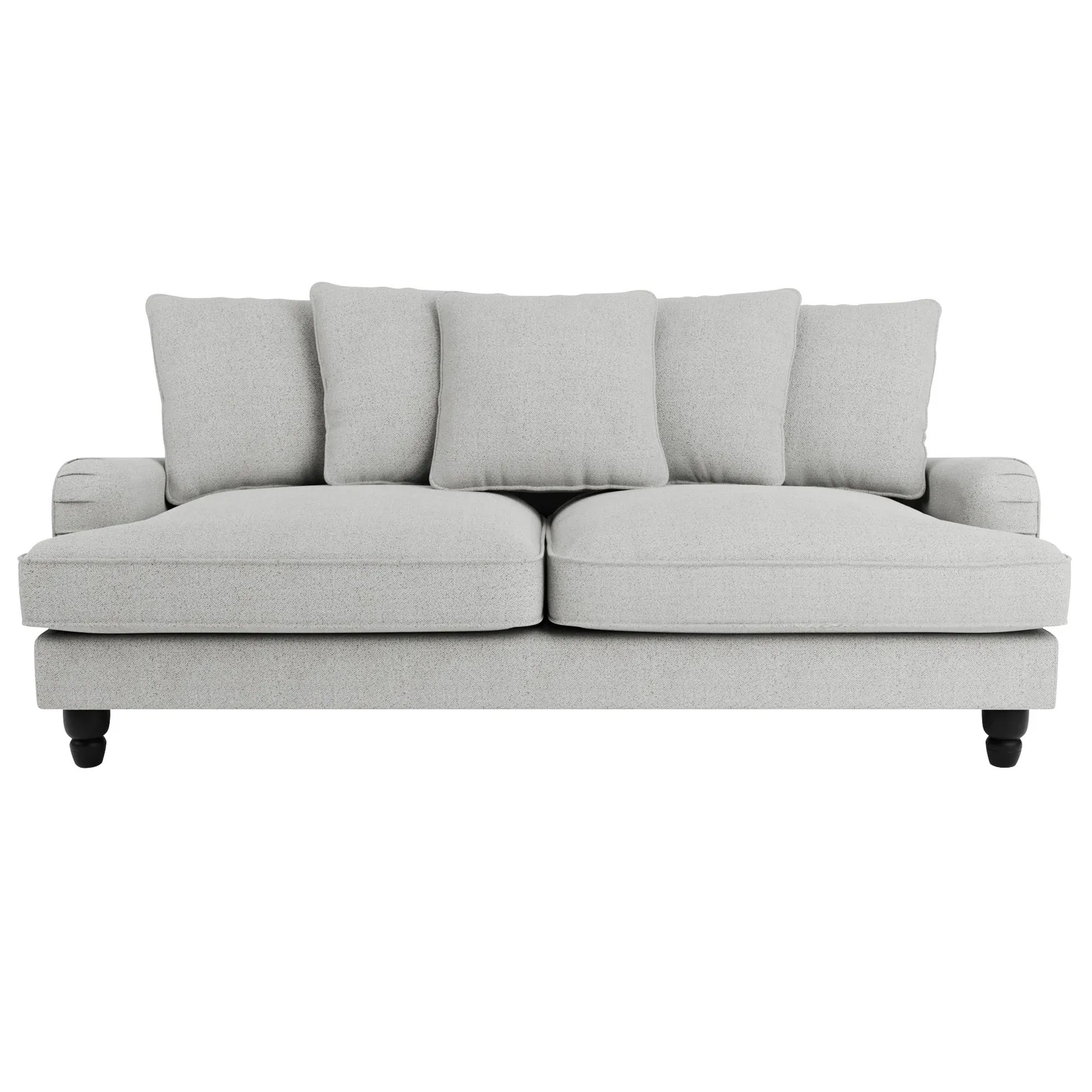 Beatrice Scatter Back Boucle 3 Seater Sofa Bed Grey